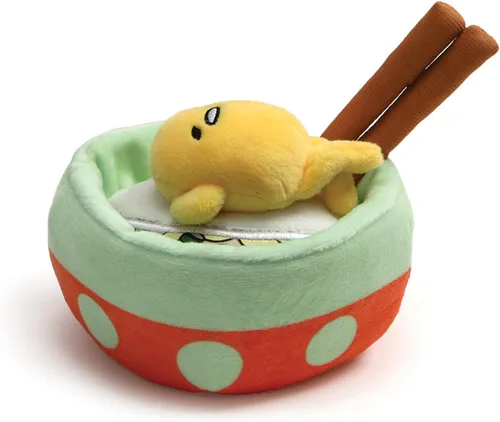 Vista 10 de GUND Sanrio Gudetama - Animal de peluche Lazy Egg, juguete de peluche Shakipiyo Chick para niños de 1 año en adelante, 5