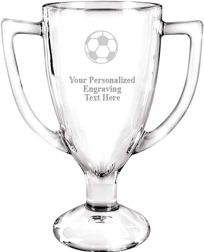 Vista 25 de Crown Awards Premio de taza de vidrio con su texto, trofeo de vidrio personalizado grabado personalizado de 7 pulgadas 38 Personalizado