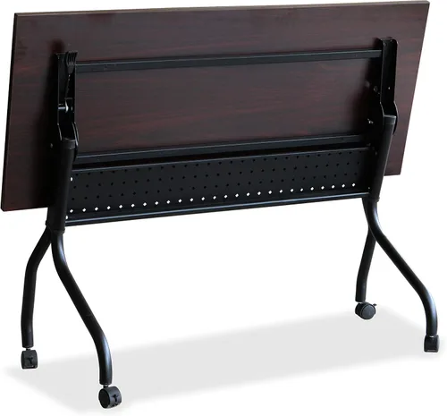 Vista 4 de Lorell LLR59518 - Mesa de entrenamiento con tapa abatible de caoba