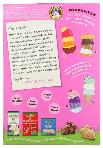 Vista 13 de Annie's Organic Chocolate Bunny Graham Snacks, 7.5 onzas