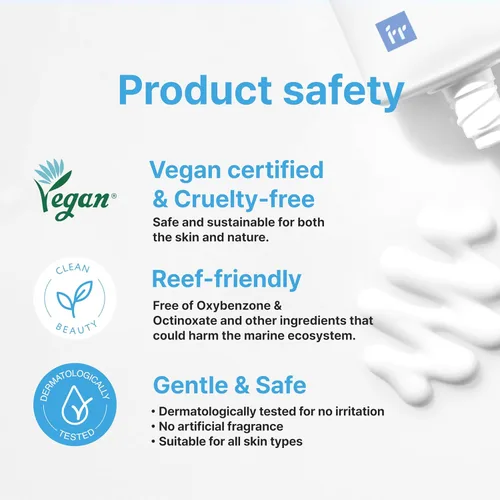 Vista 5 de Face Republic Purity Sun Essence - Protección UV de amplio espectro SPF50+ de 0.1 fl oz, sin fundición blanca, resistente al agua, certificado