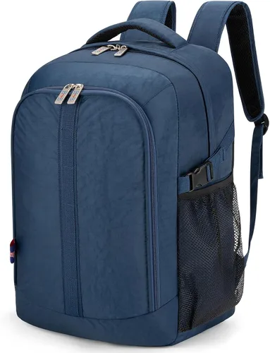 Vista 6 de Boardingblue Nueva mochila para portátil de 18" para American Spirit, Frontier Airlines, Beige, Mochila negra para debajo del asiento