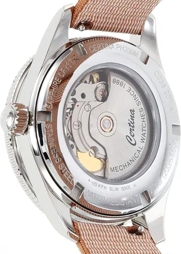 Vista 4 de Certina Reloj automático suizo DS PH200M de 1.535in Powermatic 80 para mujer, Beige, Reloj automático