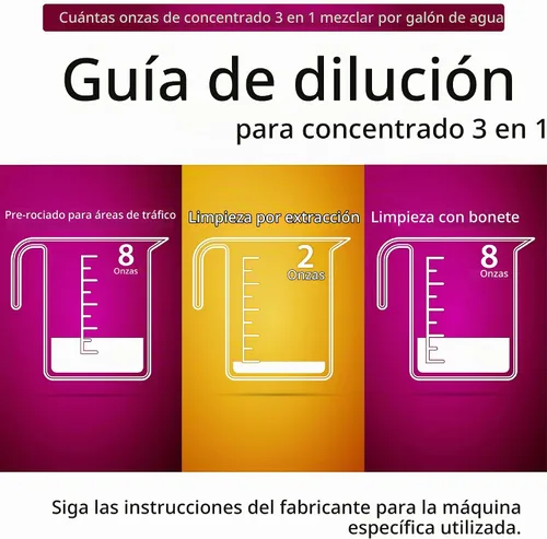 Vista 7 de OdoBan Limpiador concentrado profesional de alfombras 3 en 1, fabricado en los Estados Unidos, 1 galón