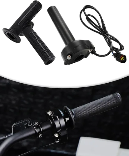 Vista 8 de Sur Ron - Conjunto de tubo de acelerador + empuñaduras, paquete de acelerador eléctrico para moto eléctrica Sur Ron Light Bee X/S, color negro