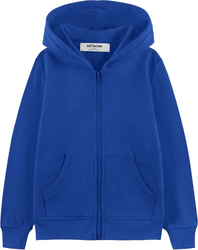 Vista 15 de Kid Nation Sudadera con capucha para niños o niñas de 4 a 12 años Negro