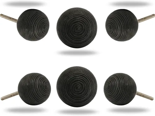 Vista 12 de TRINCA-FERRO Juego de 6 pomos de puerta interiores/exteriores para cajón, cajones de aparador, pomos decorativos de cerámica modernos para cocina