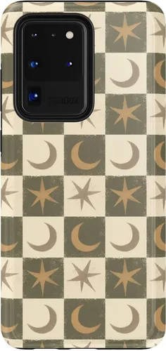 Vista 232 de Casely Funda para Galaxy S9 Postura de cadáver Yoga de esqueleto Diseño protector delgado esencial de doble capa