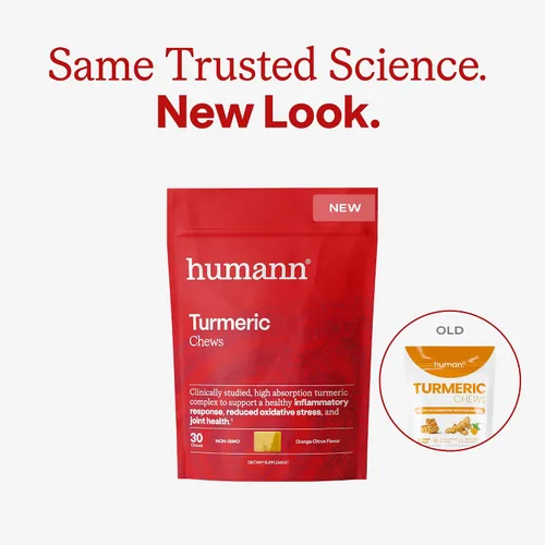 Vista 2 de Humann Suplemento masticable de cúrcuma – Complejo de curcumina de alta absorción clínicamente estudiado – sabor cítrico naranja – de SuperBeets