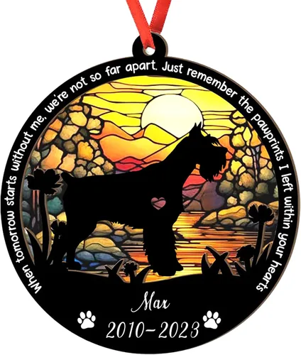 Vista 36 de Adorno personalizado para atrapasoles de sabueso afgano, adorno de Navidad de sabueso afgano – Regalo para perro amante, sabueso afgano