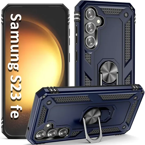 Vista 28 de ADDIT Funda S23 para Samsung Galaxy S23 de 6.1 pulgadas, con anillo de soporte, soporte ajustable, grado militar, protección resistente, a prueba
