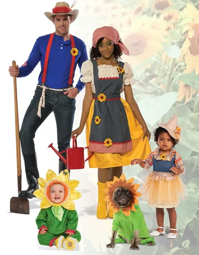 Vista 2 de Rubie's Disfraz de espantapájaros para niños, mediano, multicolor