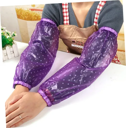 Vista 8 de DOITOOL 6 pares de fundas de brazo desechables para la limpieza de la cocina, protector de manga para mujer, funda de manga de brazo para cocina