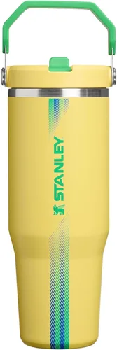 Vista 61 de STANLEY IceFlow 2.0 - Vaso con pajilla abatible con asa, 30 onzas, tapa giratoria y popote abatible, botella de agua a prueba de fugas, acero Tiza