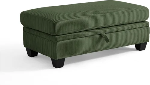 Vista 43 de CHIC HOUSE Sofá modular modular con otomanas de almacenamiento, sofá de pana para espacios pequeños y apartamentos, sofá esquinero convertible