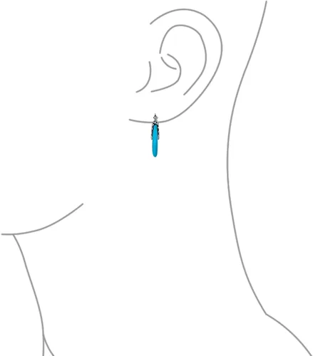 Vista 3 de Aretes de aro redondos de media luna con forma de ónix, turquesa y lapislázuli, estilo tribal occidental, para mujer, cuentas de caviar, milgrain