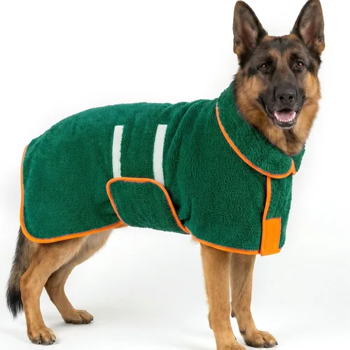 Vista 13 de Bienbee Albornoz para perro, súper absorbente para perros pequeños a Negro