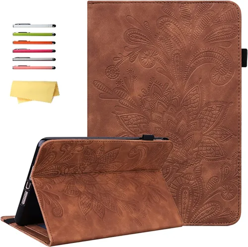 Vista 29 de Funda para Kindle Fire HD 8 de 8ª/7ª/6ª generación (2016/2017/2018) con soporte, soporte para lápices, bolsillos