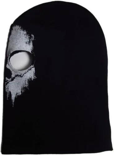 Vista 3 de Unisex Ghost Print Stocking Balaclava Mask Good for War Game Halloween Cosplay