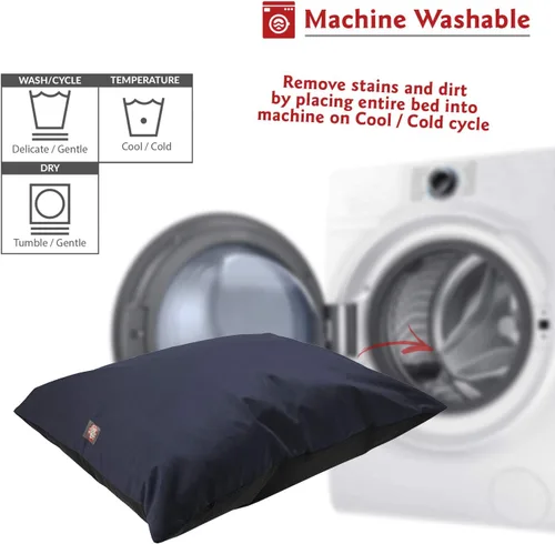 Vista 5 de Majestic Pet Cama rectangular grande lavable – Cama antideslizante y cómoda para mascotas – Cama para perros – Cama para perros – Cama para perros