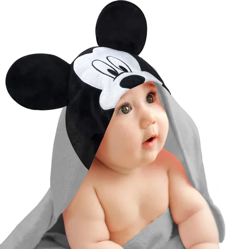 Vista 14 de Lambs & Ivy Star Wars Darth Vader Toalla de baño con capucha de algodón de lujo negro