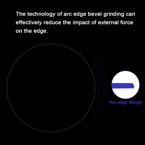 Vista 7 de Hemobllo Película de pantalla transparente 6 unids Película templada redonda Protector de pantalla Protector de cara Smartwatch Protectores