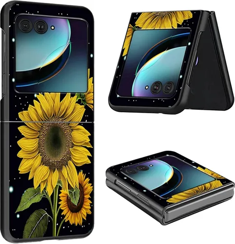 Vista 26 de Funda para Moto Razr Plus 2023 para Motorola Razr Plus Funda delgada y ligera de policarbonato duro a prueba de golpes Funda protectora para Audio