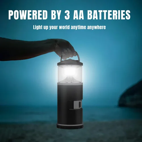 Vista 6 de Regalo de Navidad para él, linterna LED de campamento, multiherramienta y equipo de pesca para exteriores, camping, senderismo, regalos
