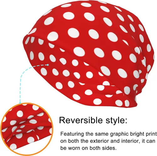 Vista 3 de MODIYIWU Gorro de punto reversible para mujer y hombre, gorro de punto elástico para invierno