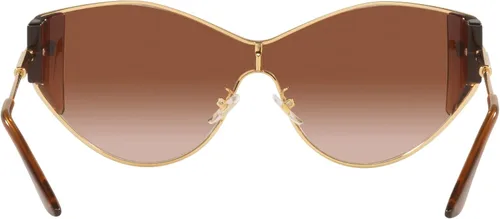 Vista 4 de Versace Lentes de sol para mujer montura dorada lentes degradadas marrones 0000in Oro