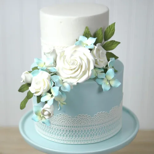 Vista 7 de Global Sugar Art Rebecca Rose Sugar Cake Flowers - Flores blancas de 2 pulgadas, 8 unidades por Chef Alan Tetreault Blanco 2 pulgadas