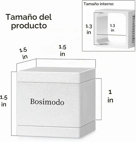 Vista 6 de [1.5X1.5] Molde de preprensa sólido 6061 Molde de preprensa de aluminio para prensado de flores (blanco plateado 1.5 x 1.5)