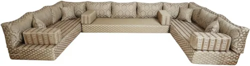 Vista 16 de arabicsofa Sofá de Asiento de Piso Tradicional Árabe – Cojines de Piso de Estilo Marroquí Hechos a Mano para Habitación de Huéspedes