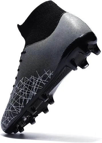 Vista 2 de Tacos de fútbol profesionales para hombre, zapatos de entrenamiento con picos altos, transpirables, atléticos, botas de fútbol para exteriores e