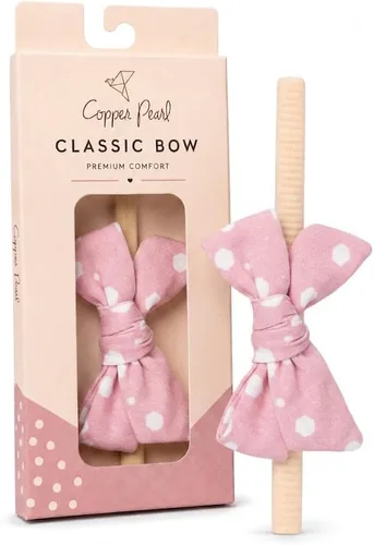 Vista 16 de Copper Pearl Classic Baby Bow Headbands - Limited Collection