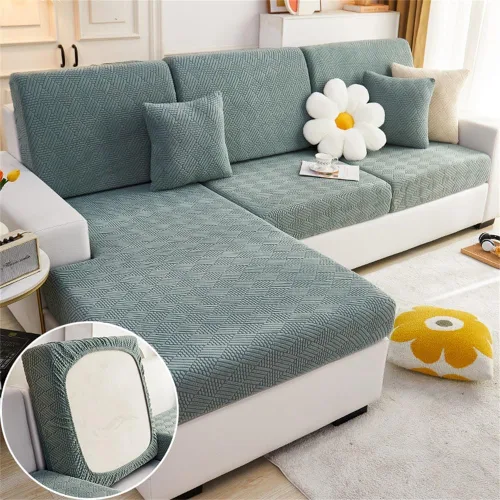 Vista 12 de Fundas mágicas para sofá, fundas interiores mágicas para sofá, funda universal resistente al desgaste, elástica para fundas modulares