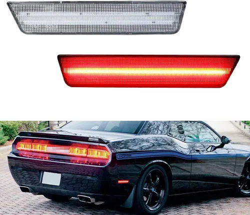 Vista 8 de juego completo de luces led amber transparentes compatibles con 2008 2009 2010 2011 2012 2013 2014 Dodge Challenger R/T Classic Rallye Redline SRT8
