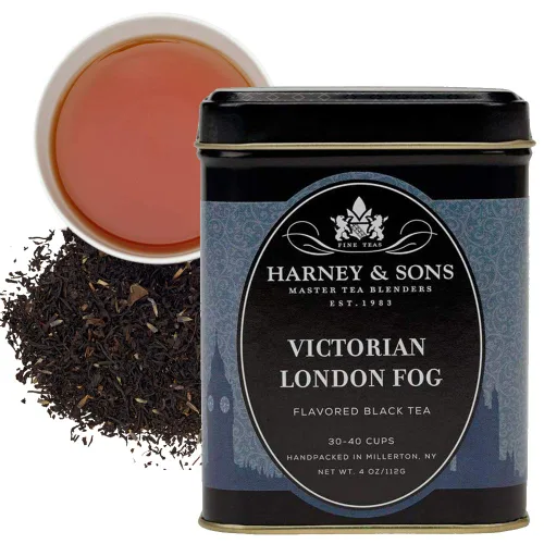 Vista 8 de Harney & Sons Té suelto Black Cask en lata, Bourbon, 4 oz