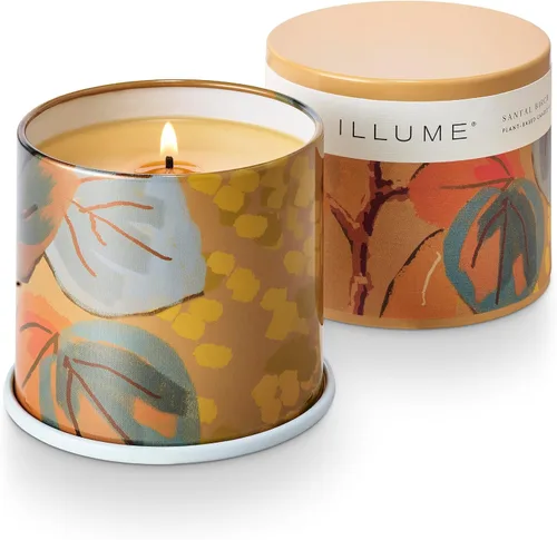 Vista 4 de Illume Beautifully Done Santal Birch Vanity Tin Vela Perfumada