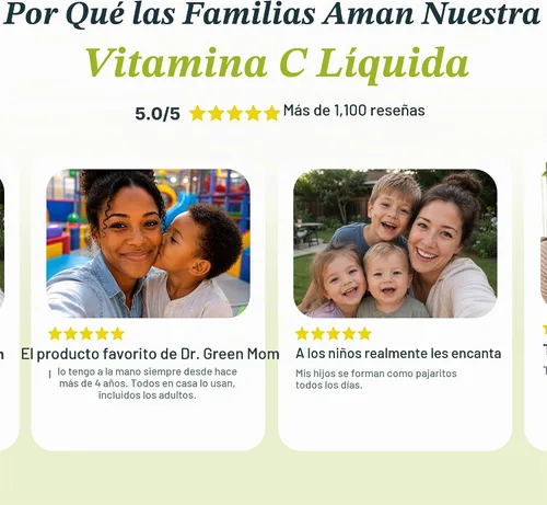 Vista 10 de Dr. Green Mom Gotas de vitamina C para niños con acerola y escaramujos