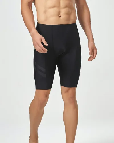 Vista 5 de Onvous Raven Swim Jammers para hombre Traje de baño negro de carreras y entrenamiento Rápido, flexible y cómodo Tallas 28-38