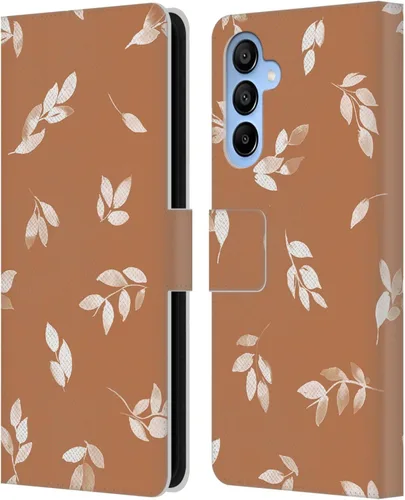 Vista 164 de Head Case Designs Officially Licensed Ninola Ditsy Flowers Yellow Nature Bold Leather Wallet Case Compatible with Samsung Galaxy A07 4G