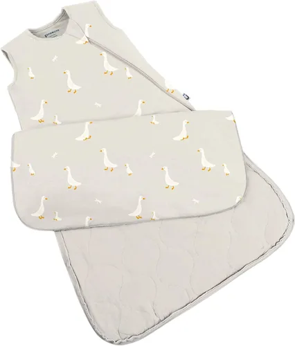 Vista 12 de GUNAMUNA Sacos de dormir para bebés y recién nacidos, cremallera de pañales fácil de cambiar, acogedor, 2.5 TOG