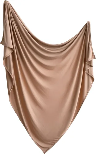 Vista 14 de mushie Manta Envolvente Elástica para Bebé Extra Suave y Ajuste Ceñido 47"x47" (Blush)