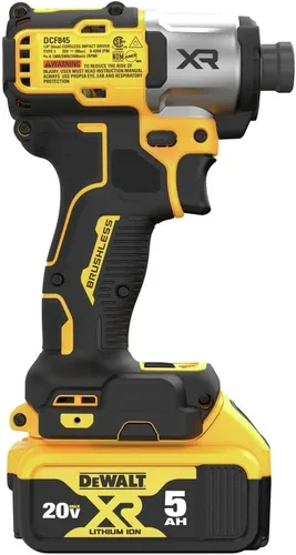 Vista 6 de DEWALT Taladro de Impacto 20V MAX, Inalámbrico, 3 Velocidades, 2 Baterías y Cargador Incluidos (DCF845P2)