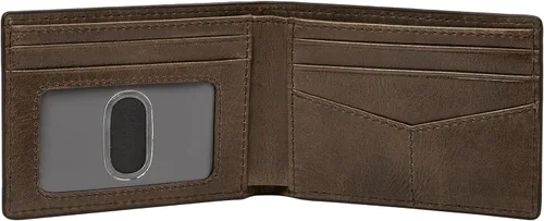 Vista 14 de Fossil Cartera Anderson de piel delgada y minimalista con bolsillo frontal plegable para hombre