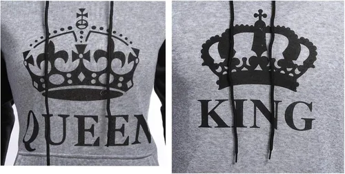 Vista 4 de Naliha Sudadera con capucha para mujer, estilo casual, tamaño King, Queen