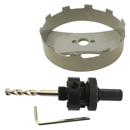 Vista 16 de Kit de extensión y eje de sierra perforadora de 7/16 pulgadas: 2 ejes hexagonales de 1/2 pulgadas y extensión de 12 pulgadas para sierras