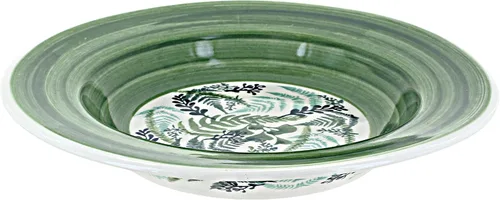 Vista 10 de Cerámica polaca de rosa azul – Plato de sopa azul violeta – 9.25 pulgadas de diámetro – Gran cuenco para sopas, ensaladas y pastas