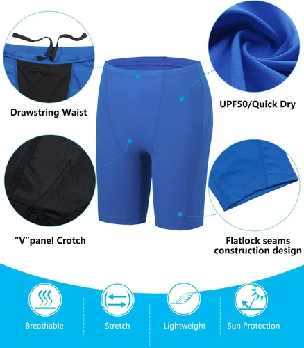 Vista 56 de Traje de baño deportivo competitivo para hombre, traje de entrenamiento de resistencia de carreras, pantalones cortos de natación de secado rápido
